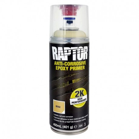 U-POL RAPTOR Spray 2K Podkład Epoksydowy Antykorozyjny 400ml - Beżowy