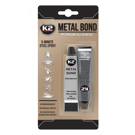 K2 Metal Bond Dwuskładnikowy Klej do Metalu 56g