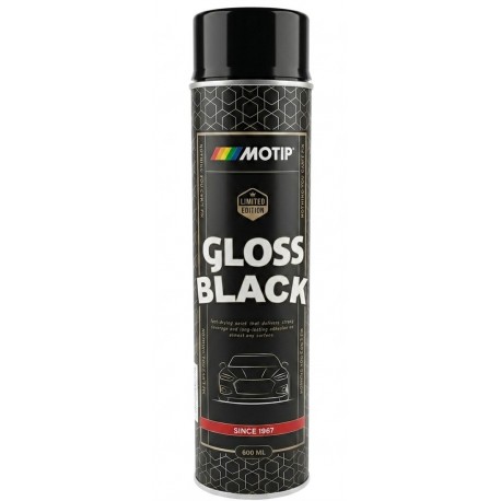 Motip Lakier Akrylowy Czarny Połysk Spray 600ml