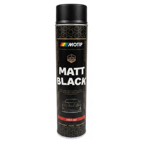 Motip Lakier Akrylowy Czarny Mat Spray 600ml